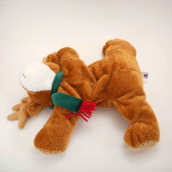 Mary Meyer Flip Flops Extremely Relaxed Plush 11” Reindeer w/ Scarf Christmas - Picture 3 of 9